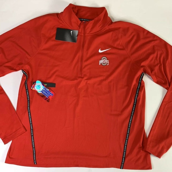 Nike Tops - Nike Women’s Ohio State Drifit Red 1/4 Zip XL  NEW